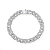 925 Silver Geometric Charm Bracelet for Women Girl Bangle
