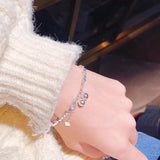 925 Silver Geometric Bracelet Bell Shape Party Gift Women Jewelry