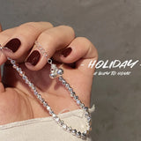 925 Silver Geometric Bracelet Bell Shape Party Gift Women Jewelry