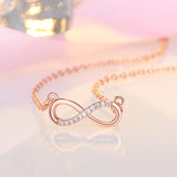 925 Silver Geometric Zirconia Pendant Choker for Women