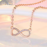925 Silver Geometric Zirconia Pendant Choker for Women