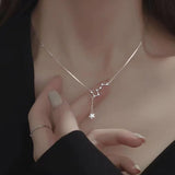 925 Silver Geometric Necklace Pendant Charms Fine Jewelry for Women