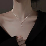 925 Silver Geometric Necklace Pendant Charms Fine Jewelry for Women