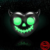 925 Sterling Silver Glowing Devil Bead Charm Bracelet DIY Jewelry