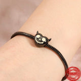 925 Sterling Silver Glowing Devil Bead Charm Bracelet DIY Jewelry