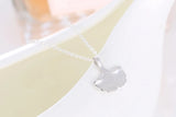 925 Silver Ginkgo biloba Necklace for Women