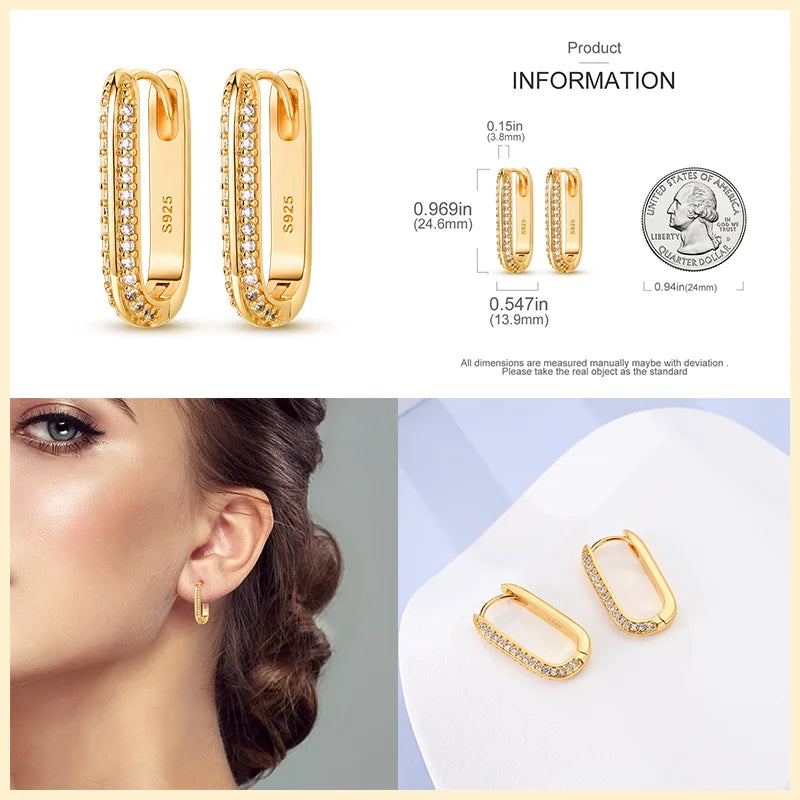 925 Silver Rose Drop Earrings Women's Jewelry Anniversary Gift