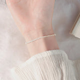 925 Silver Gypsophila Adjustable Bracelet Bangle Women Fine Jewelry