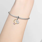 925 Silver Helicopter Laptop Sports Car Pendants Charms Bead Fit Bracelet