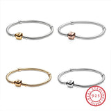 925 Silver High Femme Heart Snake Chain Bracelet