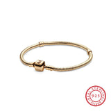 925 Silver High Femme Heart Snake Chain Bracelet
