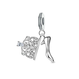 925 Silver High Heels Giraffe Headset Bead Charm