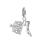 925 Silver High Heels Giraffe Headset Bead Charm
