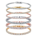 925 Silver Hip Hop Women's Tennis Bracelet with Cubic Zirconia