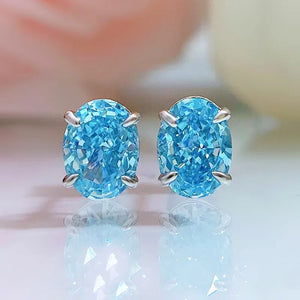 925 Sterling Silver Diamond Hailanbao Zircon Earrings