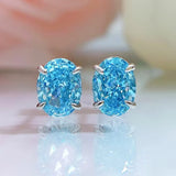 925 Sterling Silver Diamond Hailanbao Zircon Earrings