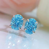 925 Sterling Silver Diamond Hailanbao Zircon Earrings