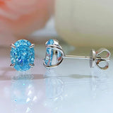 925 Sterling Silver Diamond Hailanbao Zircon Earrings