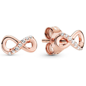 925 Silver Infinity Twist Faith Hoops Beads Stars Earrings Gift Jewelry
