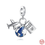 925 Silver Key House Charm Pendant DIY Bracelet Gift