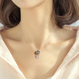 925 Silver LOVE Family Dream Catcher Bead Charm Bracelet DIY Jewelry
