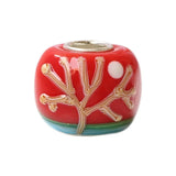 925 Silver Large Hole 3D Flowers & Tree Glass Charm Beads - European Bracelet