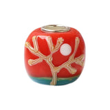 925 Silver Large Hole 3D Flowers & Tree Glass Charm Beads - European Bracelet