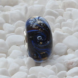 925 Silver 3D Flowers Petals Charm Glass Beads for Bracelet