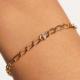 925 Silver Letter Bracelet Charm Birthday Gift for Women