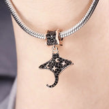925 Silver Family Heart Flower Beads for Bracelet DIY Jewelry