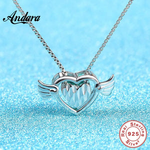 925 Silver Love Pendant Necklace Charm Jewelry