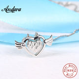 925 Silver Love Pendant Necklace Charm Jewelry