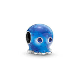 925 Silver Octopus Tortoise Charm Bead for Bracelet DIY Jewelry