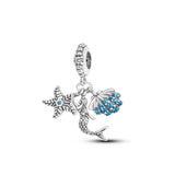 925 Silver Octopus Tortoise Charm Bead for Bracelet DIY Jewelry