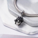 925 Silver Mom Daughter Flower Greek Eye DIY Bead Pendant Charm