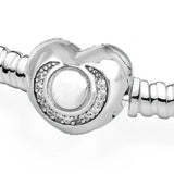 925 Silver Butterfly Star Clasp Bracelet Bangle Charm DIY Jewelry