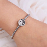 925 Silver Mother Star Diamond Spacer Charm Bead