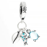 925 Silver Mum BFF Heart Equestrian Pendant Charm for Bracelet