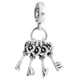 925 Silver Mum BFF Heart Equestrian Pendant Charm for Bracelet