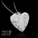 925 Silver Leaf Pendant Necklace Charm Jewelry Gift