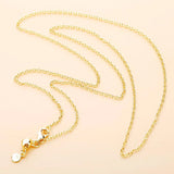 925 Silver Necklace Rose & Silver Sliding Clasp Chain for Women