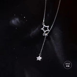 925 Silver Star Necklace Women Gift