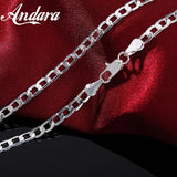 925 Silver Necklace 4MM16-30'' Men's & Women's Jewelry