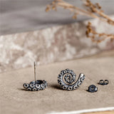 925 Silver Octopus Retro Hip-hop Earrings Punk Couple Jewelry