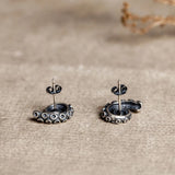 925 Silver Octopus Retro Hip-hop Earrings Punk Couple Jewelry