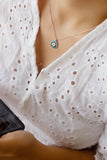 925 Silver Oval Evil Eye Pendant Necklace Lucky Eye Jewelry