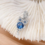 925 Silver Owl Embrace Whale Tail Charm Pendant for Bracelet Making