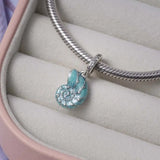 925 Silver Owl Embrace Whale Tail Charm Pendant for Bracelet Making