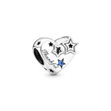 Sterling Silver Pan Christmas Tree Charm Santa & Reindeer DIY Bracelet Beads