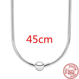 925 Silver Charm Link Chain Necklace for Women